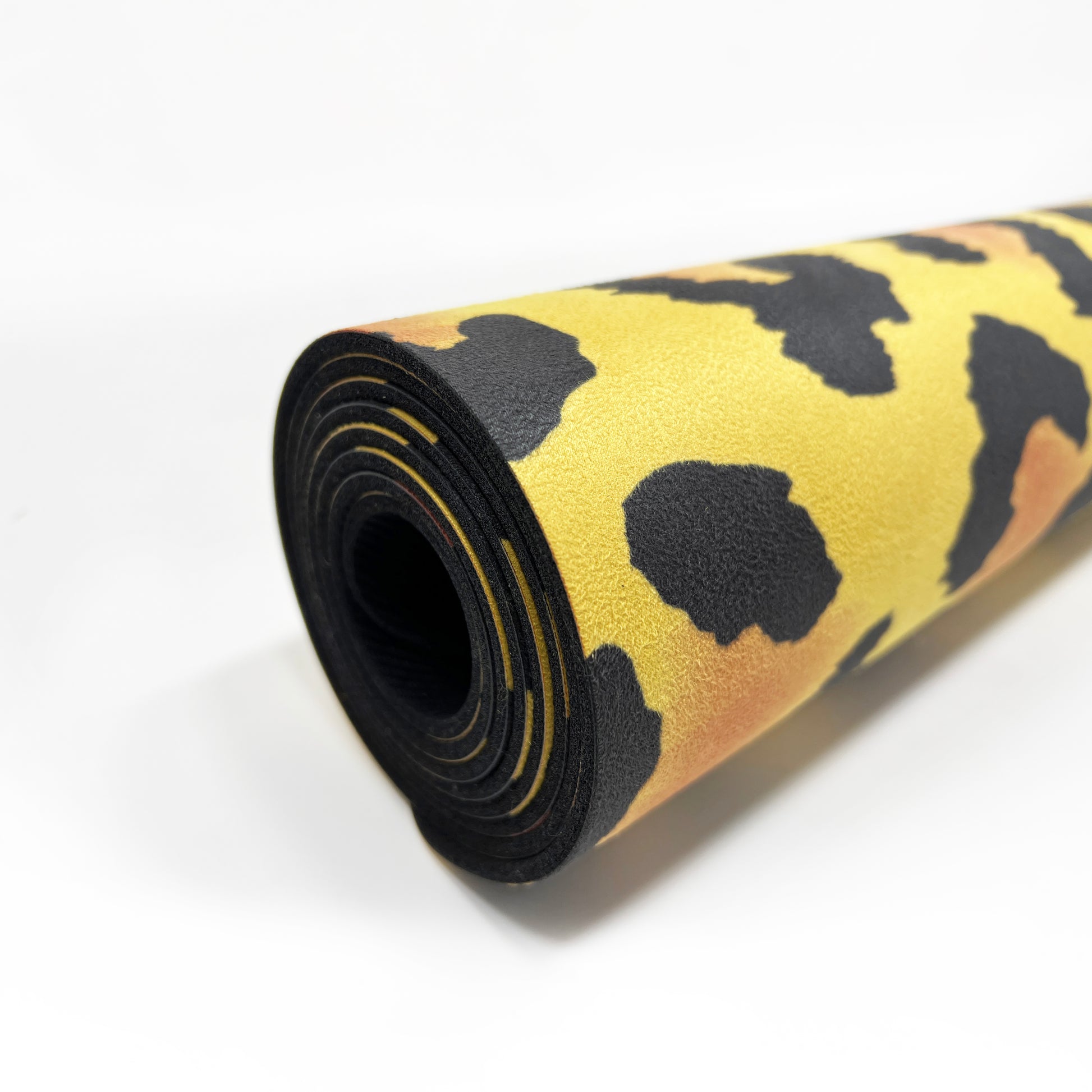 Cheetah Print Yoga Mat Thick Yoga Mat, Microfiber Suede & Natural Tree  Rubber 6mm Thick, Extremely Durable, Washable, Leopard Print 